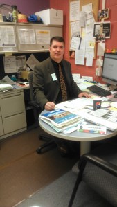 Mr. McGowan working hard in his office