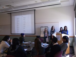 T shirt contest presentation by fashion design sophomores 
