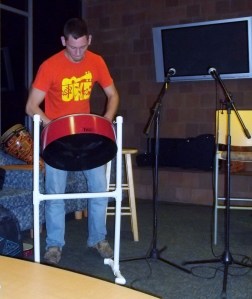 Bobby rocking out on the Steel Drum
