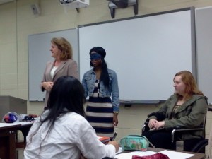 Candace experiences how it would feel if she could not see.