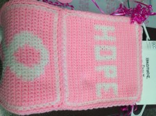 Handmade quilt donated by Deb Levinstein.