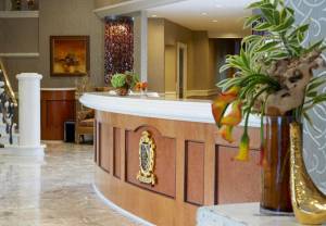 The Del Monte Renaissance Hotel front desk.